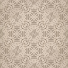 Graphic wind rose compass 