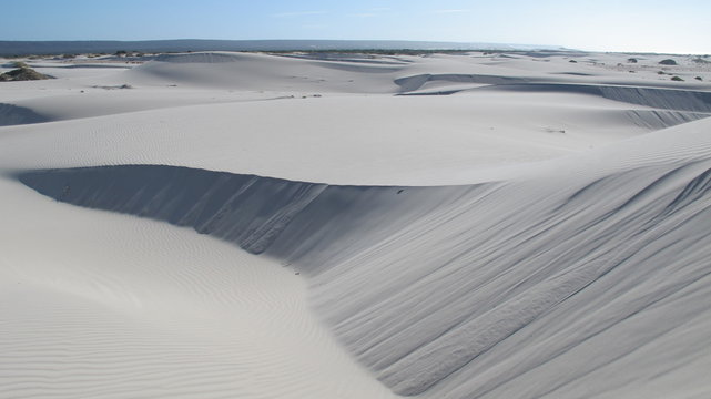 dramatic eucla sand dunes, western australia
