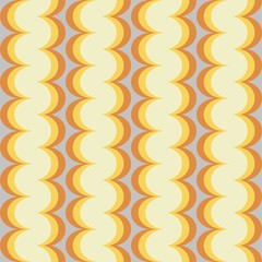 Ornamental Designs Retro waves background 70s texture tile seamlessly gray orange