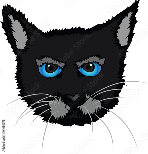 "Isolated head of cat" Stock image and royalty-free vector files on