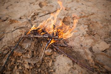 bonfire on the beach