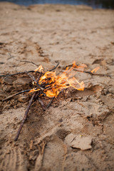 bonfire on the beach