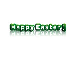 Happy easter 3d word 