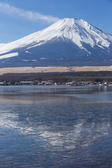 山中湖から見た富士山