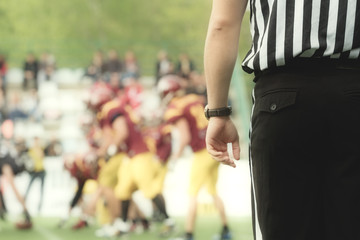 American football referee.