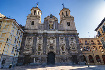 Fototapeta na wymiar Zaragoza (Aragon, Spain), church