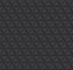 Vector seamless background pattern, dark triangular regular abstract tile