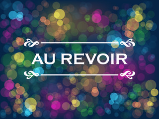 Carte AU REVOIR © Web Buttons Inc