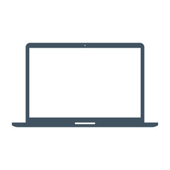 laptop icon on the white background. stock vector illustration eps10