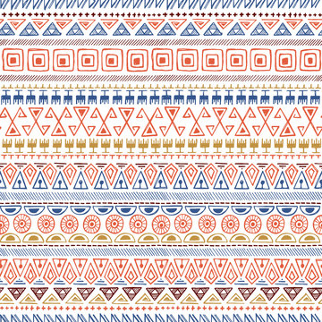 Ethnic tribal Seamless Pattern