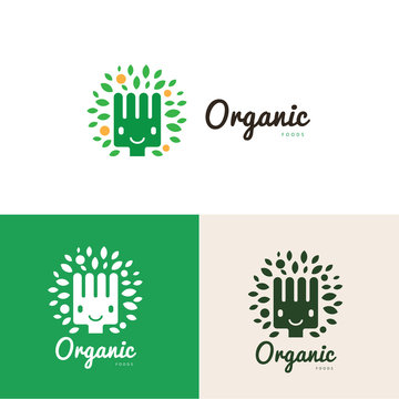 Organic Food Logo,restaurant Logo,bistro Logo,canteen Logo,cafe Logo,vector Logo Template 