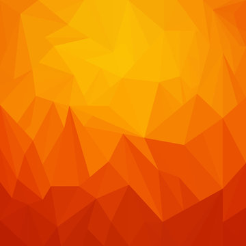 Orange background with triangle - Vector