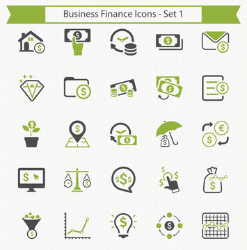 Business Finance Icons - Set 1