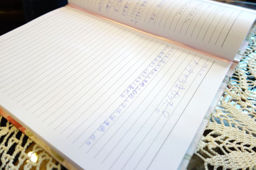 字を書く