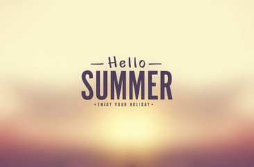 happy summer background [Blur and Select focus background]