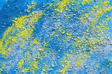 Colorful background of chalk powder