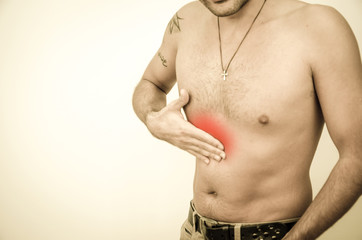 Man felt severe pain on the body