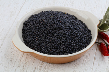 Black lentils