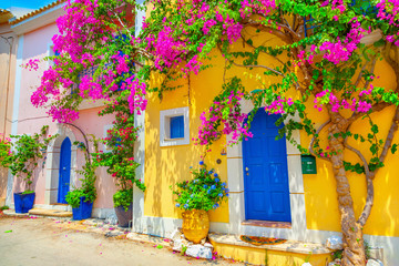 Obraz na płótnie Canvas Street in Kefalonia, Greece