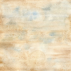 Watercolor background  hand drawing