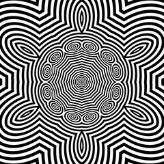 Black and White Background. Abstract Vector Illustration.