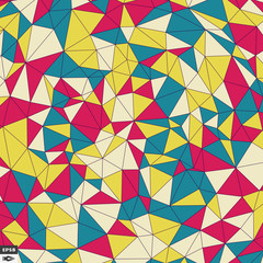 Mosaic. Abstract Background. Polygonal Vector Illustration. 