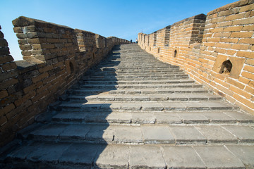 Fototapeta premium Great Wall Tower at Mutianyu, near Beijing, China