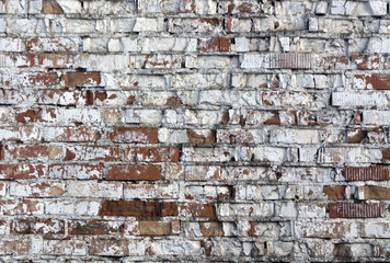 Weathered brick wall texture.
