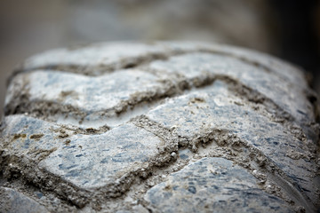 Tractor dirty tire