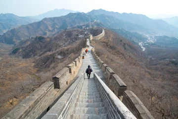 Foto op Canvas Great Wall Tower at Mutianyu, near Beijing, China © pe3check