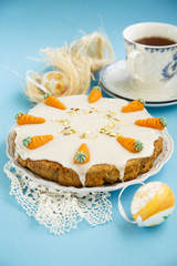 Carrot cake with glaze