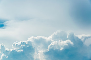 Blue summer sky with clouds