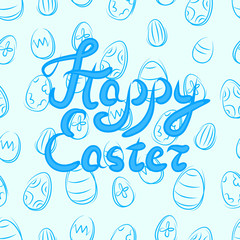 Happy Easter greeting card