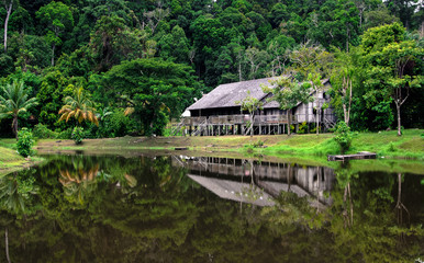 Long house in Sarawak 