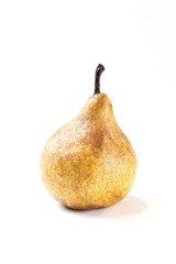 One pear isolated on white background