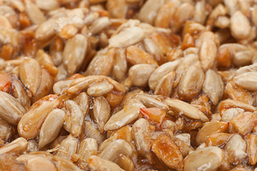 Sunflower seeds in sugar caramel