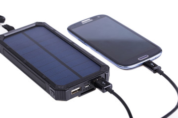 Portable solar charger for smart phone.