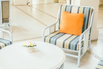 Pillow on sofa