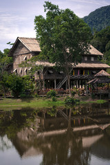 Fototapeta na wymiar Long house in Sarawak 