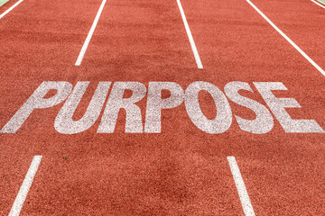 Purpose written on running track