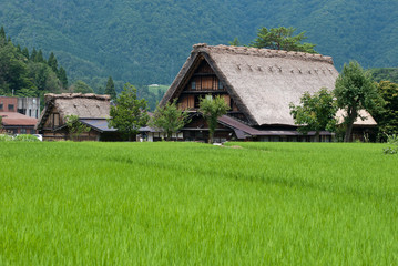 gassho-zukuri Japanese house, Shirakawa-go, Japan