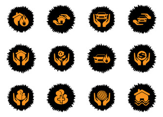 insurance icon set