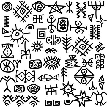 Ancient symbols set