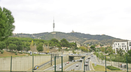Fototapeta premium Carretera del cinturón de Barcelona