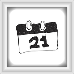 Simple doodle of a calendar