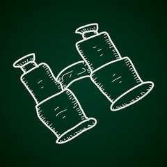 Simple doodle of a pair of binoculars