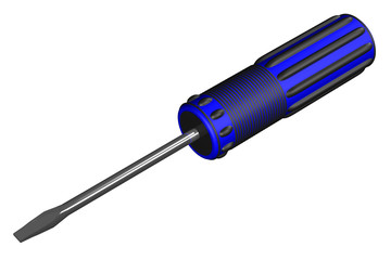 Fototapeta premium Screwdriver isolated on white background