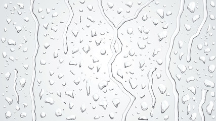 Raindrops on the window. Vector background