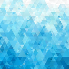 Obraz premium Blue White Light Polygonal Mosaic