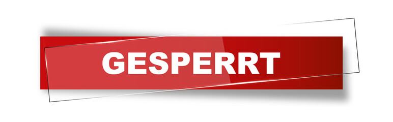 Button | Schild | Gesperrt